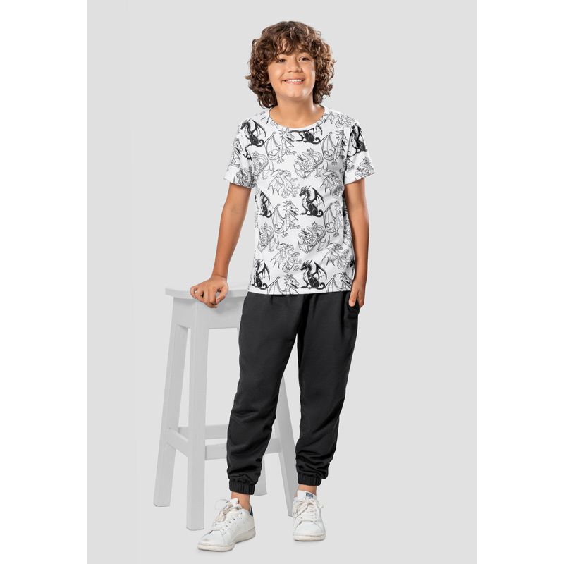 Conjunto Infantil Masculino Negro Mp 104882