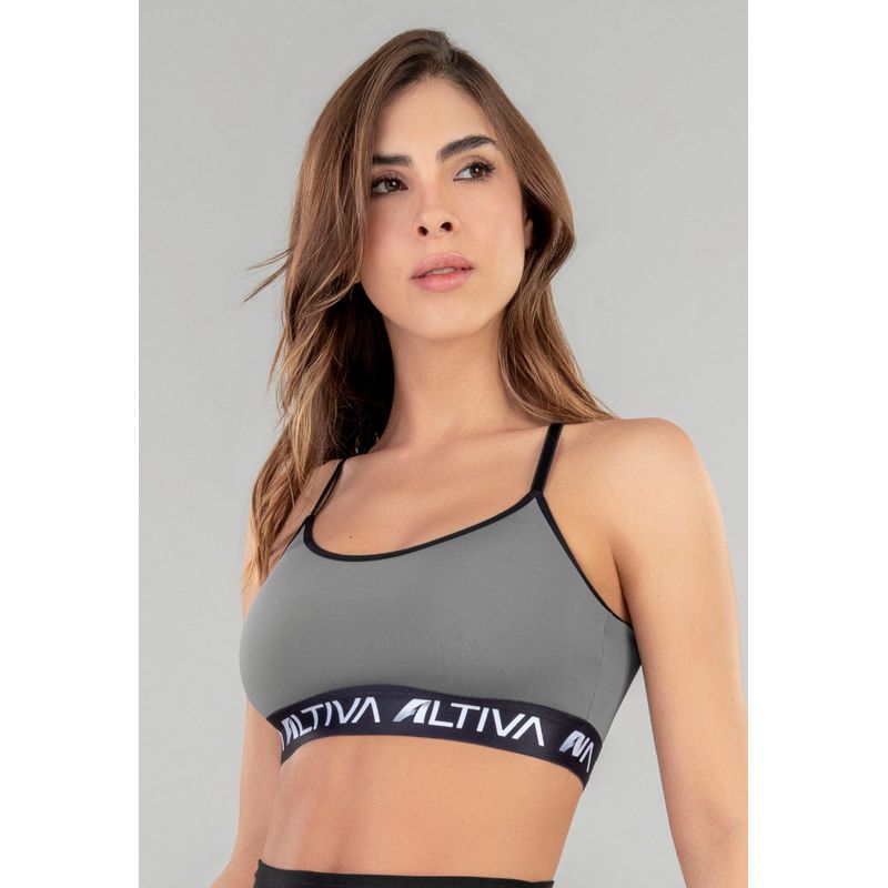 Top Mujer Gris FI 79234