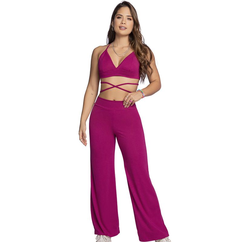 Conjunto Mujer Fucsia Atypical 1214