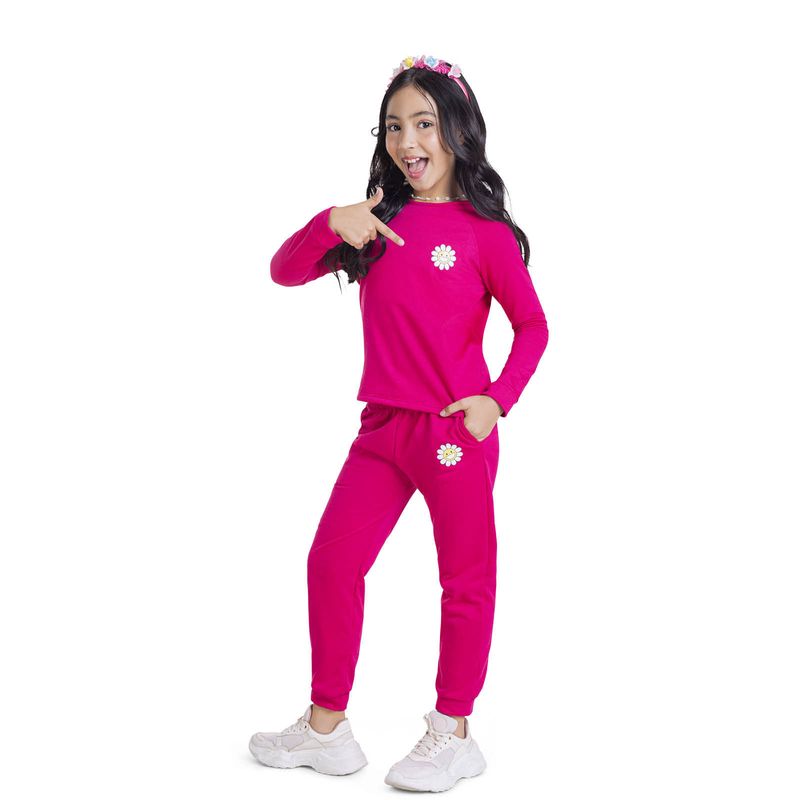 Jogger Infantil Fucsia Mp 1388