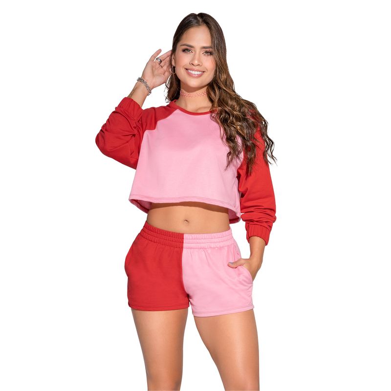 Conjunto Mujer Rojo Atypical 5435
