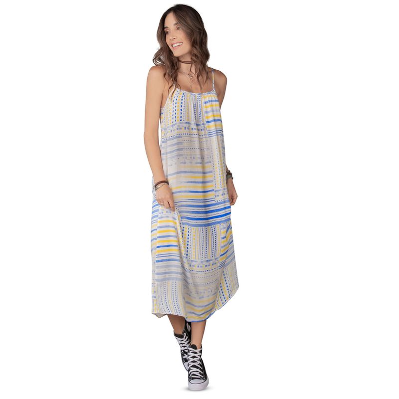 Vestido Largo Estampado Rutta 9756