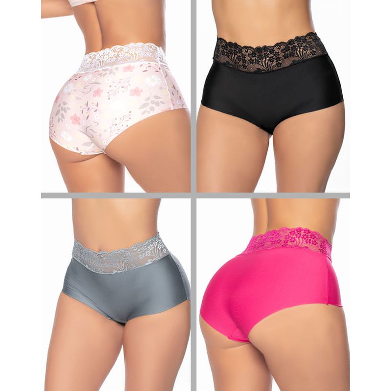 Cachetero Paq X4 Mujer Multicolor FI 7322
