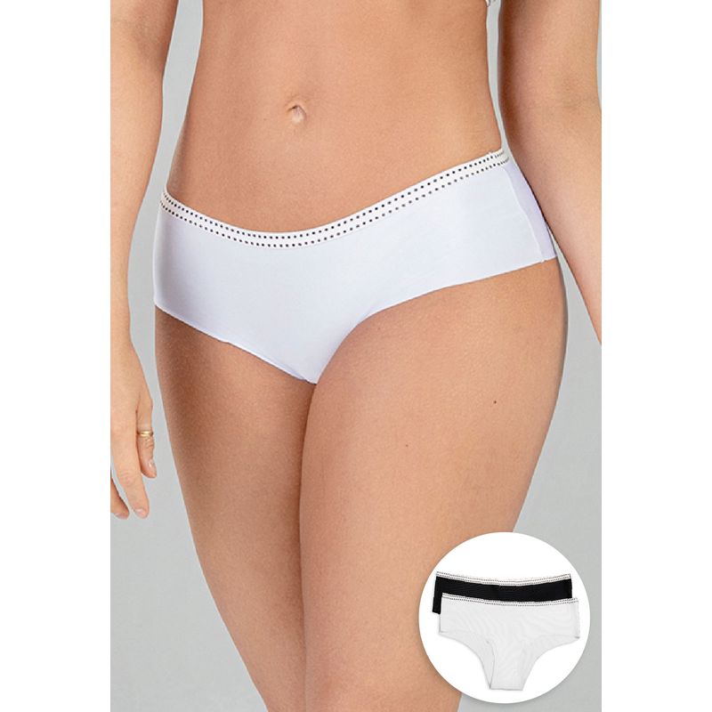 Cachetero Paq X2 Mujer Negro/Blanco FI 16965