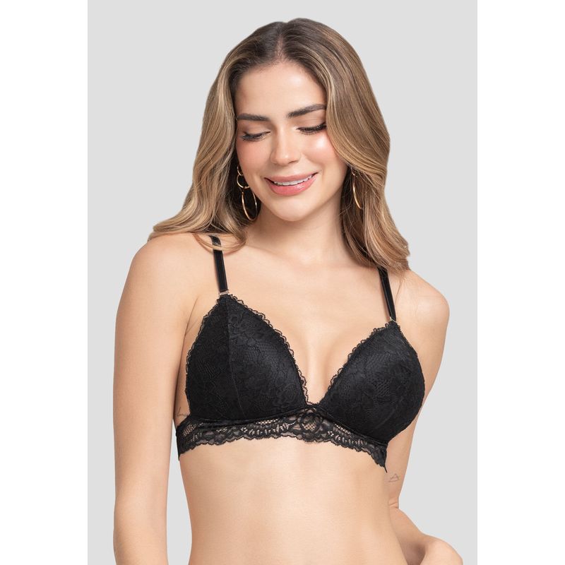 Brasier Mujer Negro Fi 104169