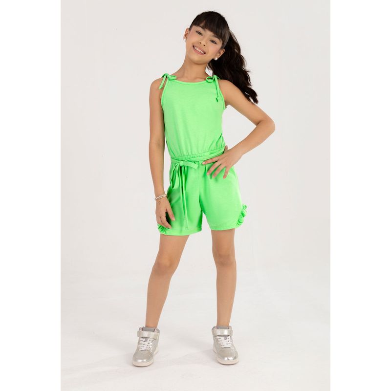 Enterizo Niñas Infantil Verde Mp 100507