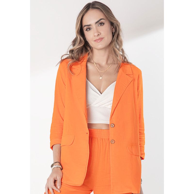 Blazer Mujer Naranja Rutta 5450