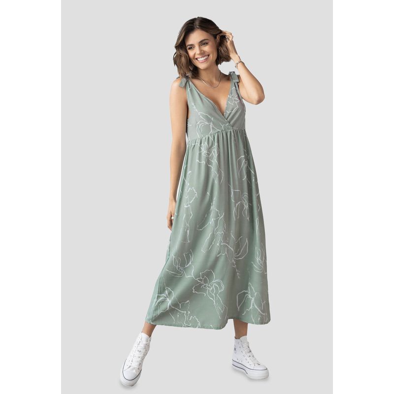 Vestido Largo Mujer Multicolor Rutta 2798
