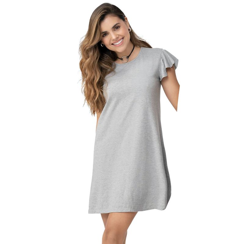 Vestido Corto Mujer Gris Jaspe Rutta 78408