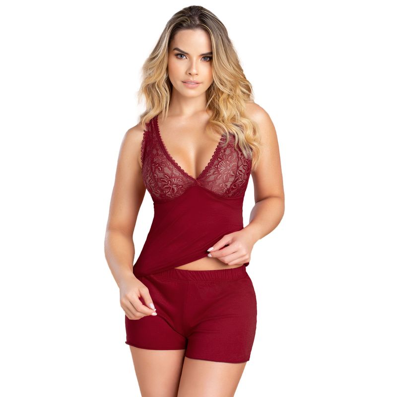 Pijama Mujer Rojo FI 91622