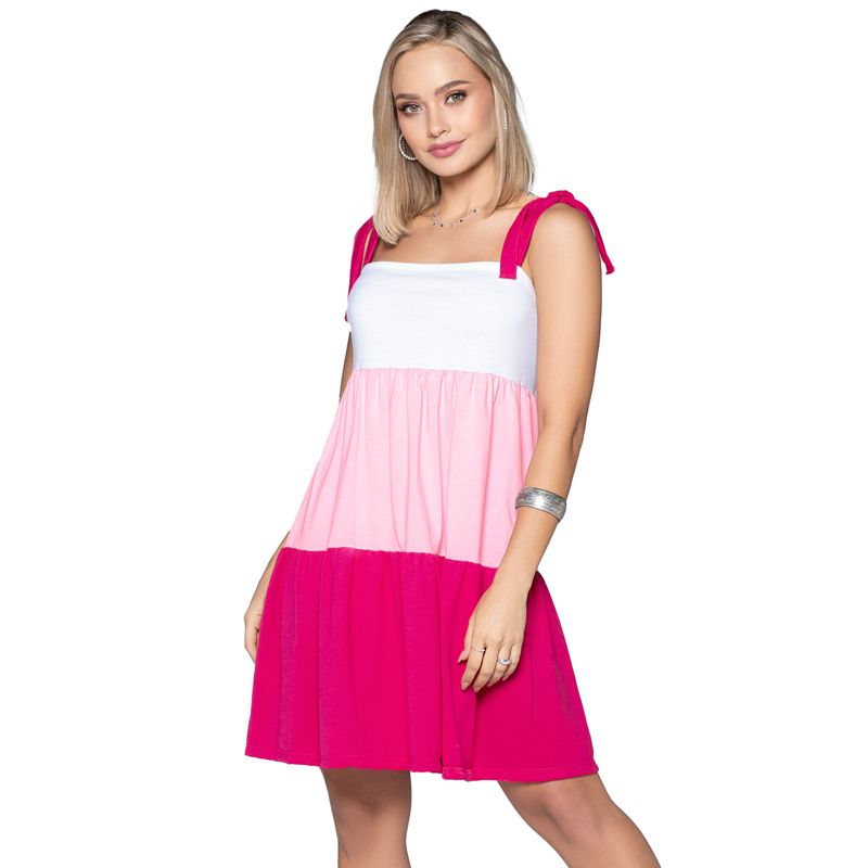 Vestido Corto Mujer Rosa Mp 32725