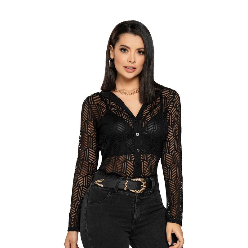 Camisa Mujer Negro Mp 4500