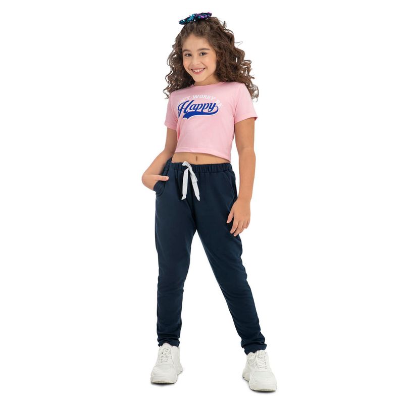 Jogger Infantil Azul Mp 79792