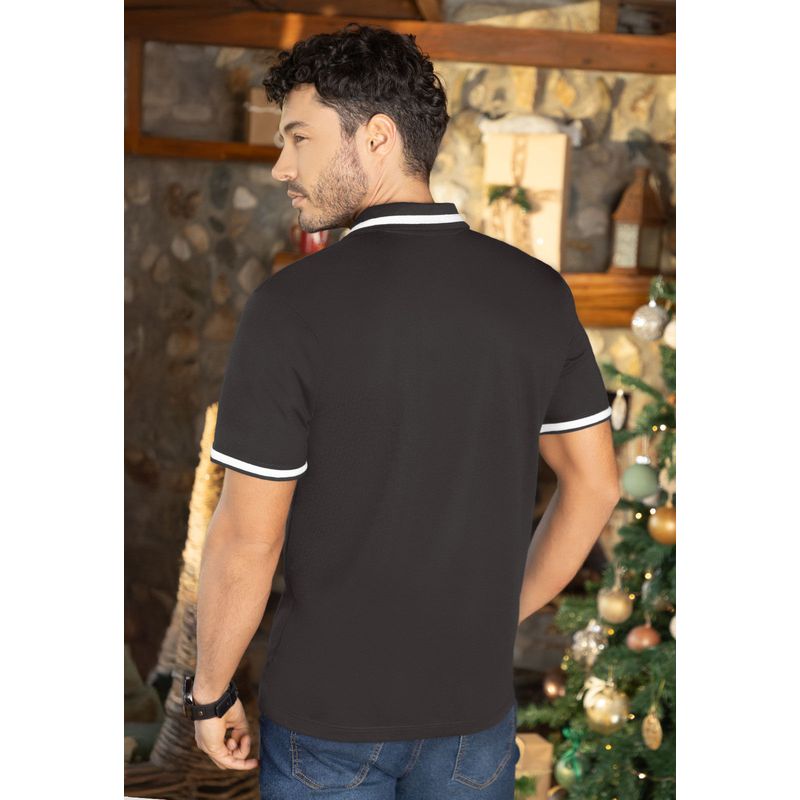 Polo Hombre Negro Rutta 89617