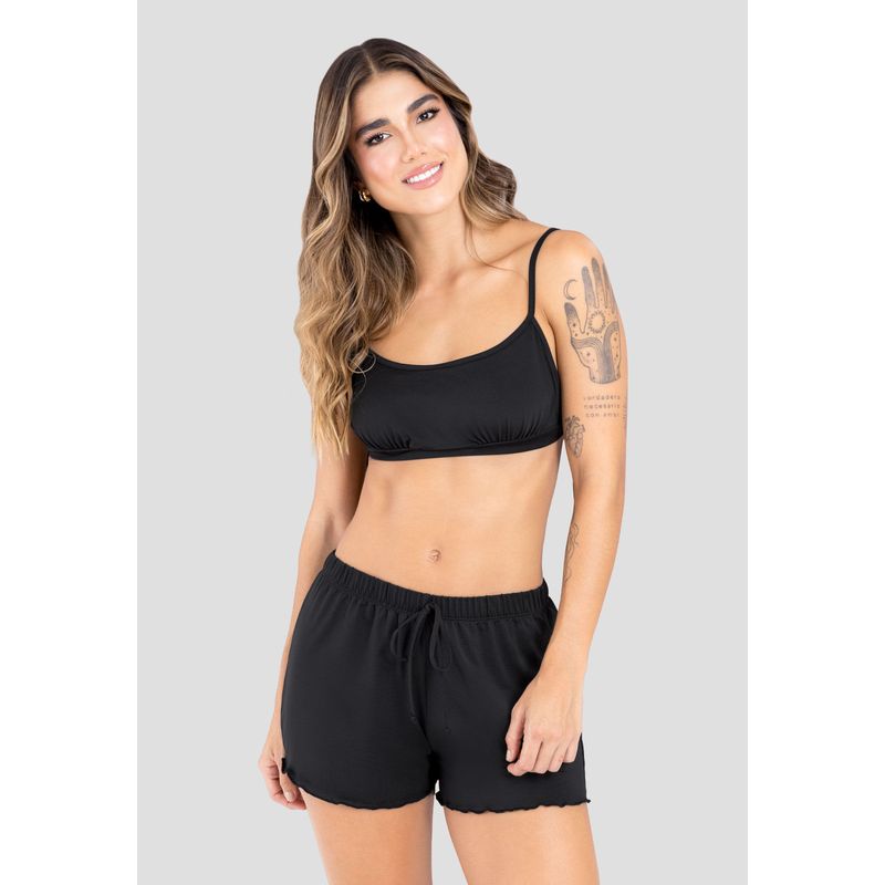 Pijama Mujer Negro Fi 103927
