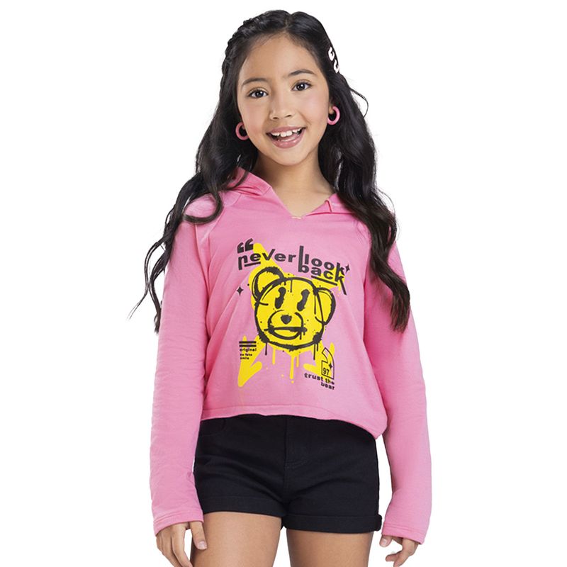 Buzo Infantil Femenino Rosa Mp 7057