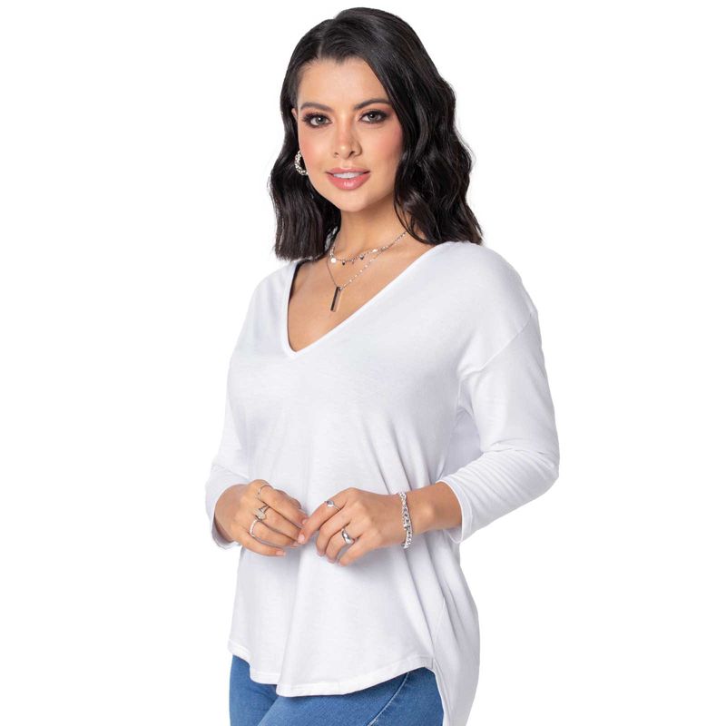Camiseta Mujer Blanco Mp 16856