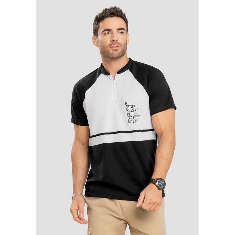 Camiseta Hombre Negro Mp 104102