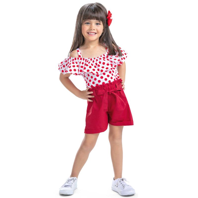Conjunto Infantil Bebés Rojo Mp 89150
