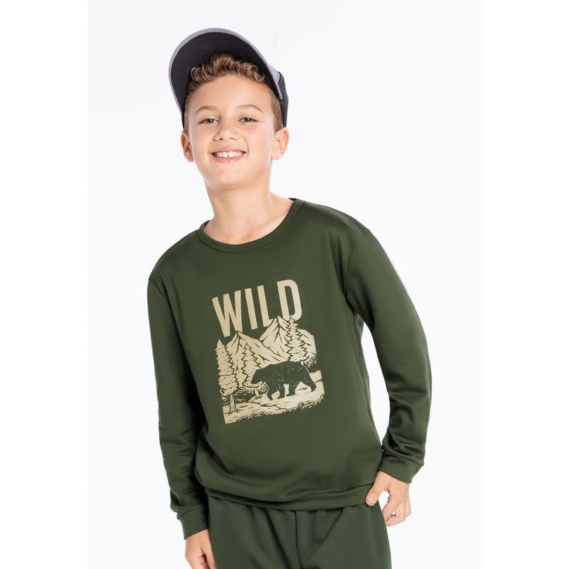 Buzo Infantil Niño Verde Mp 664