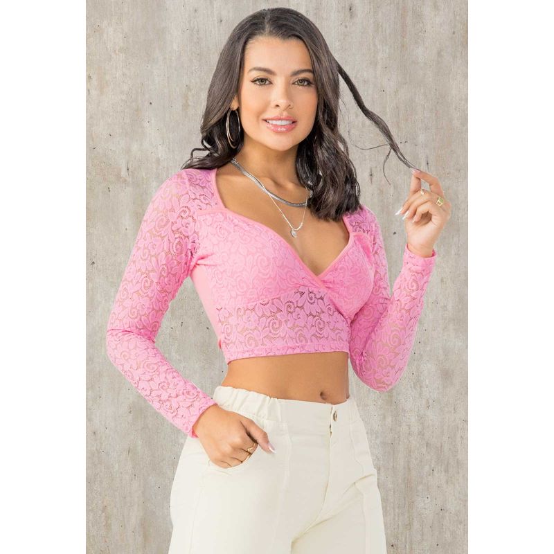Crop Top Mujer Rosa Mp 102290
