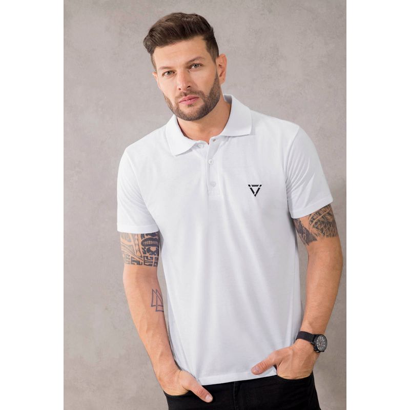 Polo Hombre Blanco Mp 1097
