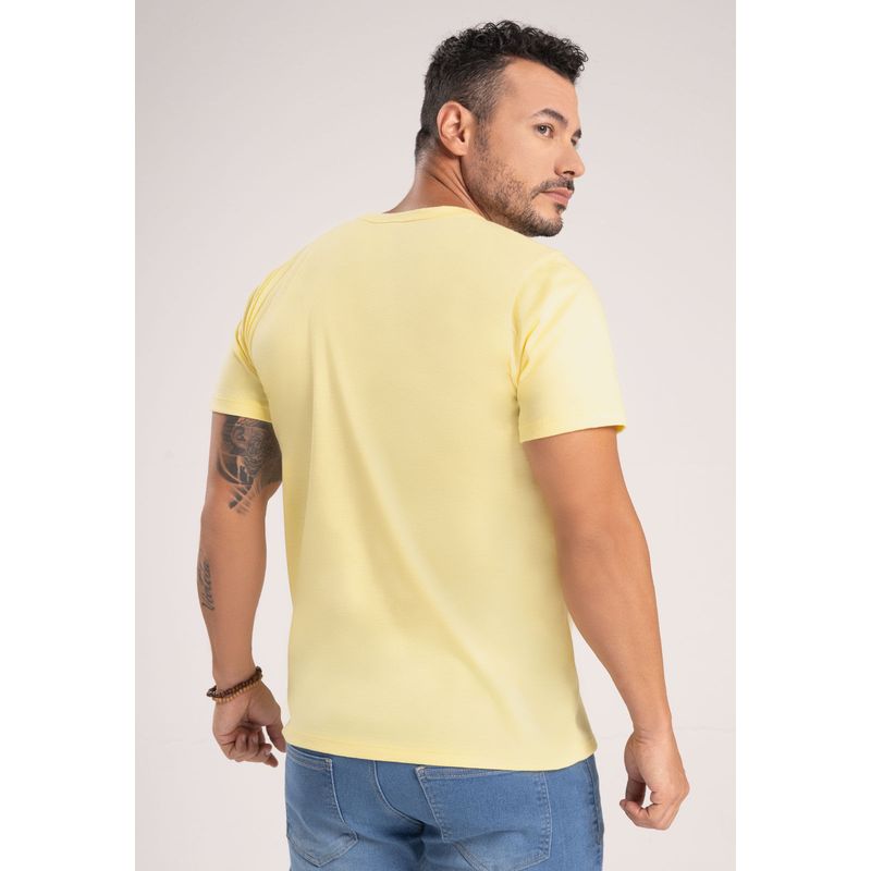 Camiseta Hombre Amarillo Pastel Mp 101128