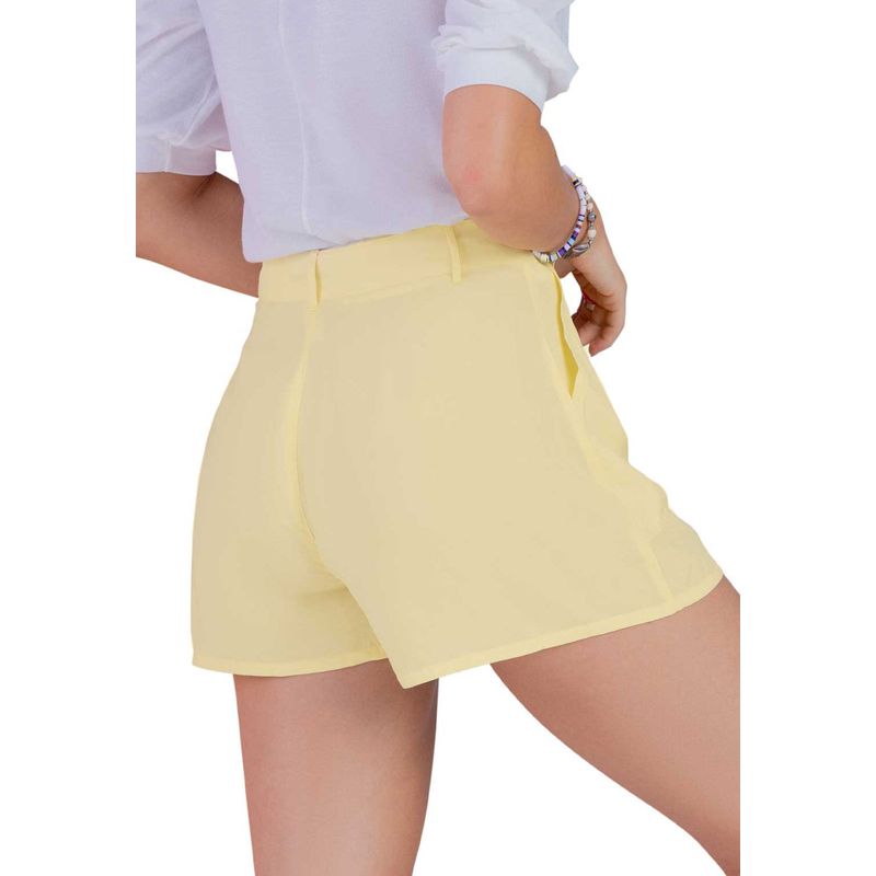 Short Mujer Amarillo Pastel Rutta 4353