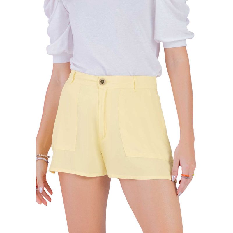 Short Mujer Amarillo Pastel Rutta 4353