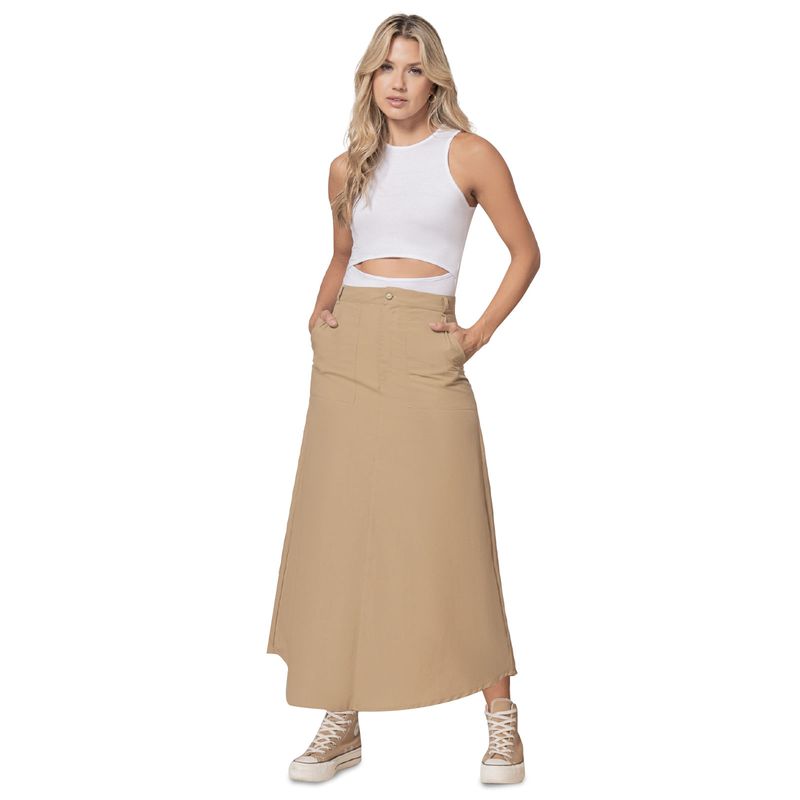 Falda Larga Caramelo Rutta 4712