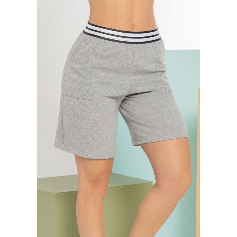Bermuda Short Mujer Gris Atypical 101953