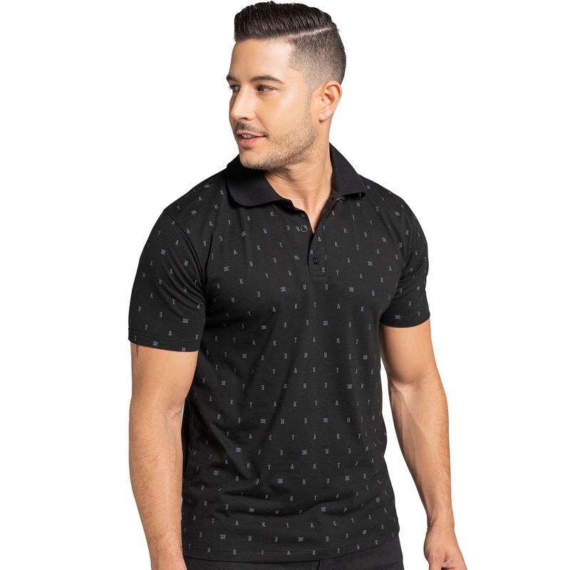Polo Hombre Negro Mp 101785