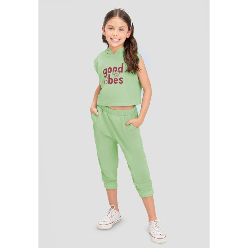 Conjunto Infantil Femenino Verde Mp 104087