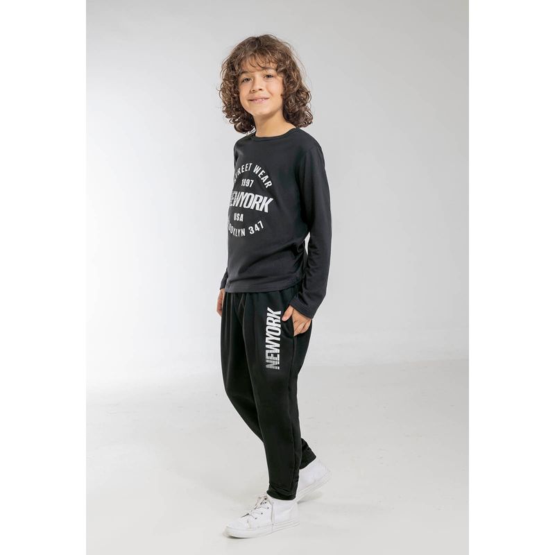 Jogger Infantil Negro Mp 1395