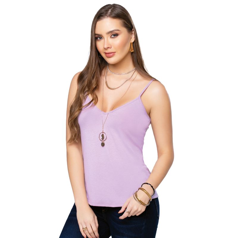 Camiseta Mujer Lila Mp 9395
