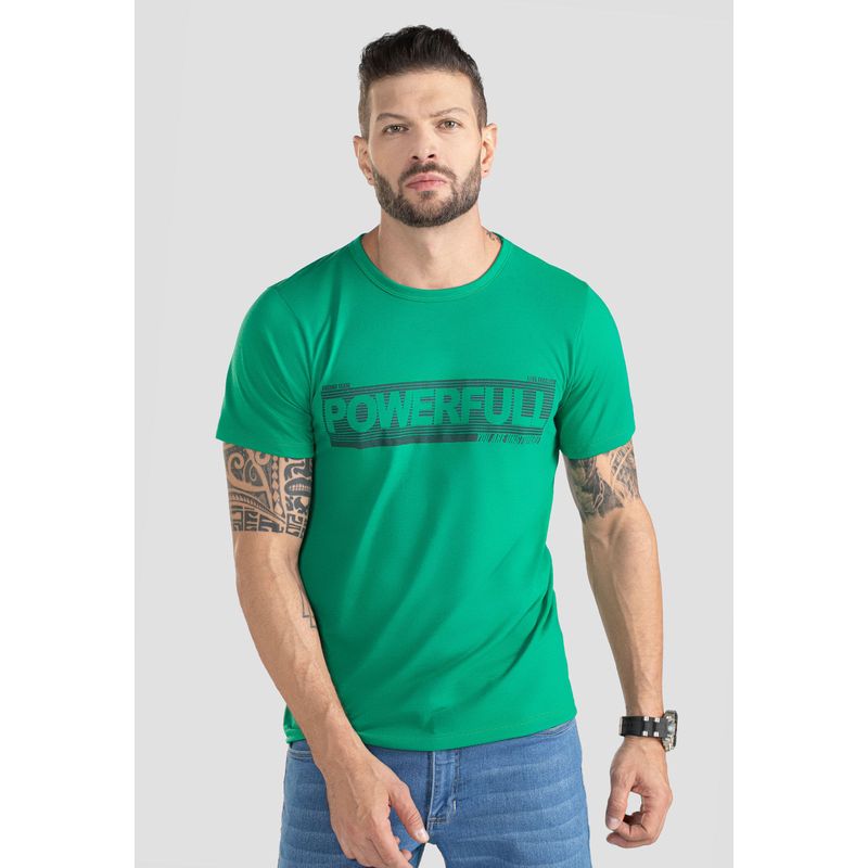 Camiseta Hombre Verde Mp 100490