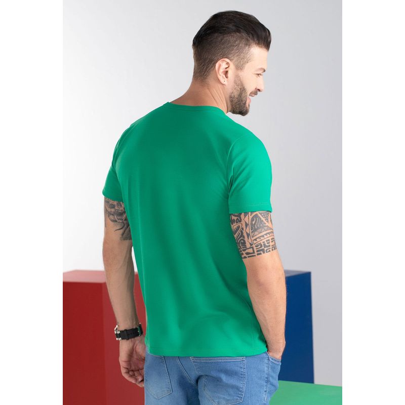 Camiseta Hombre Verde Mp 100490