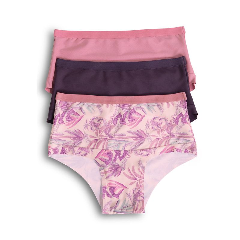 Panty Paq X3 Adulto Estampado /Paloro,O/ Berengena Fi 92475