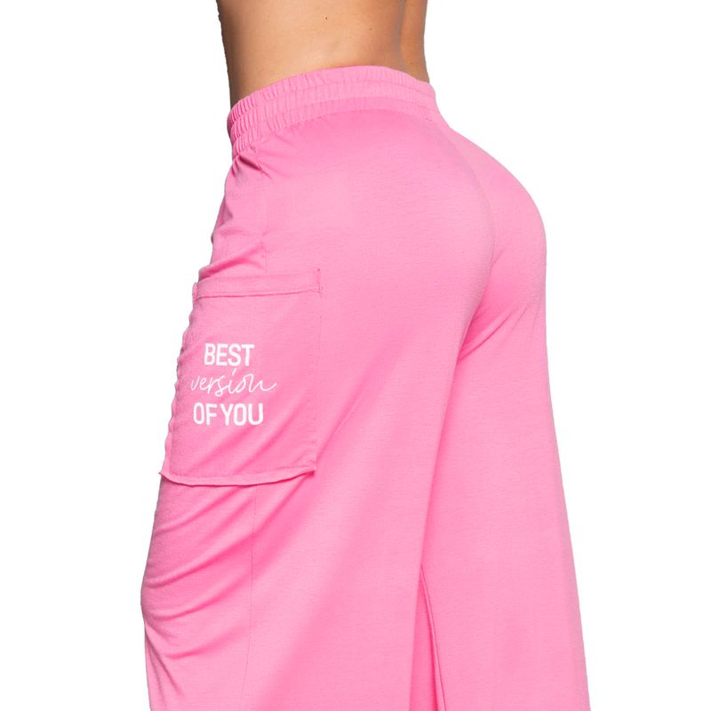 Pantalón Sudadera Mujer Rosa FI 3624