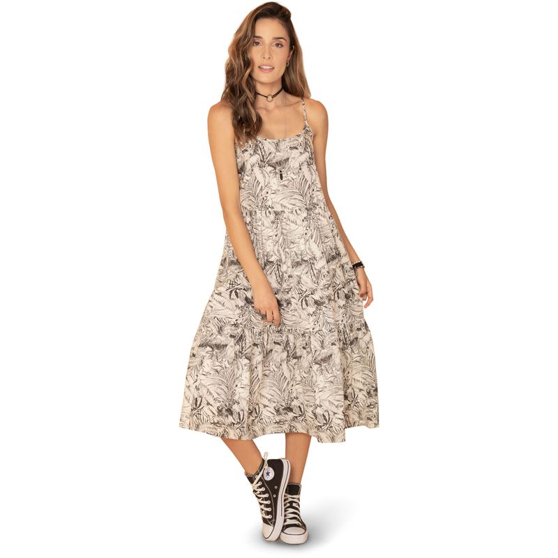 Vestido Largo Mujer Estampado 83092