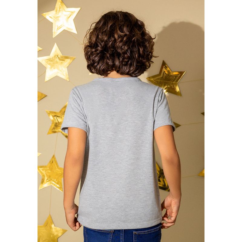 Camiseta Niños Infantil Gris Jaspe Mp 105400