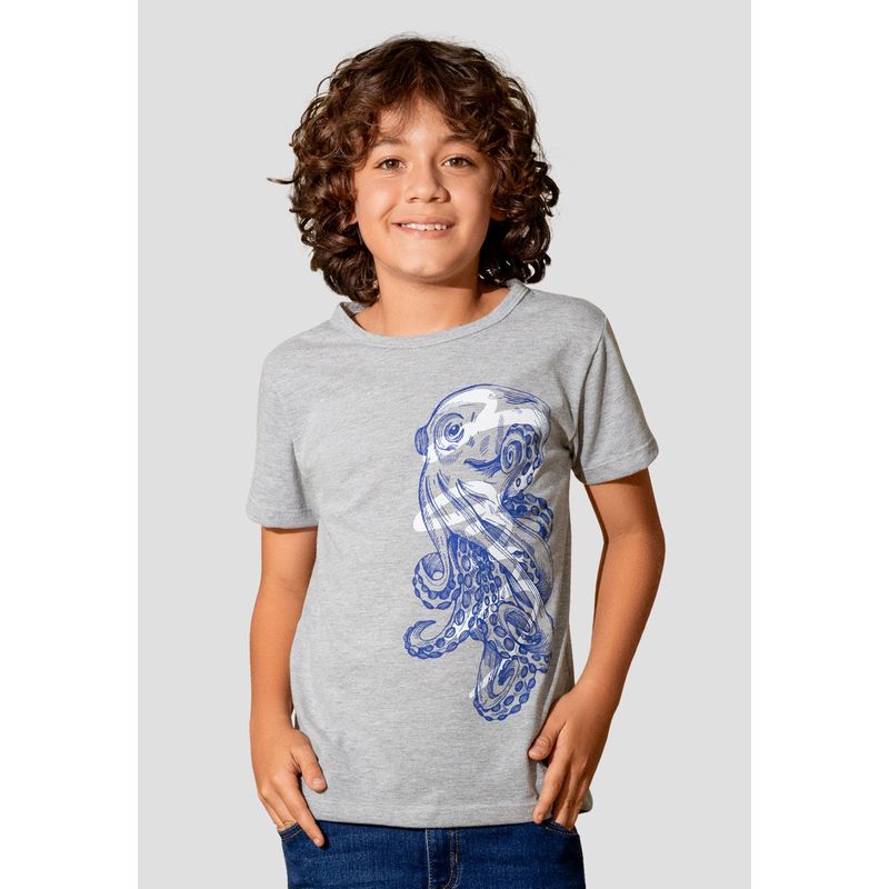 Camiseta Niños Infantil Gris Jaspe Mp 105400
