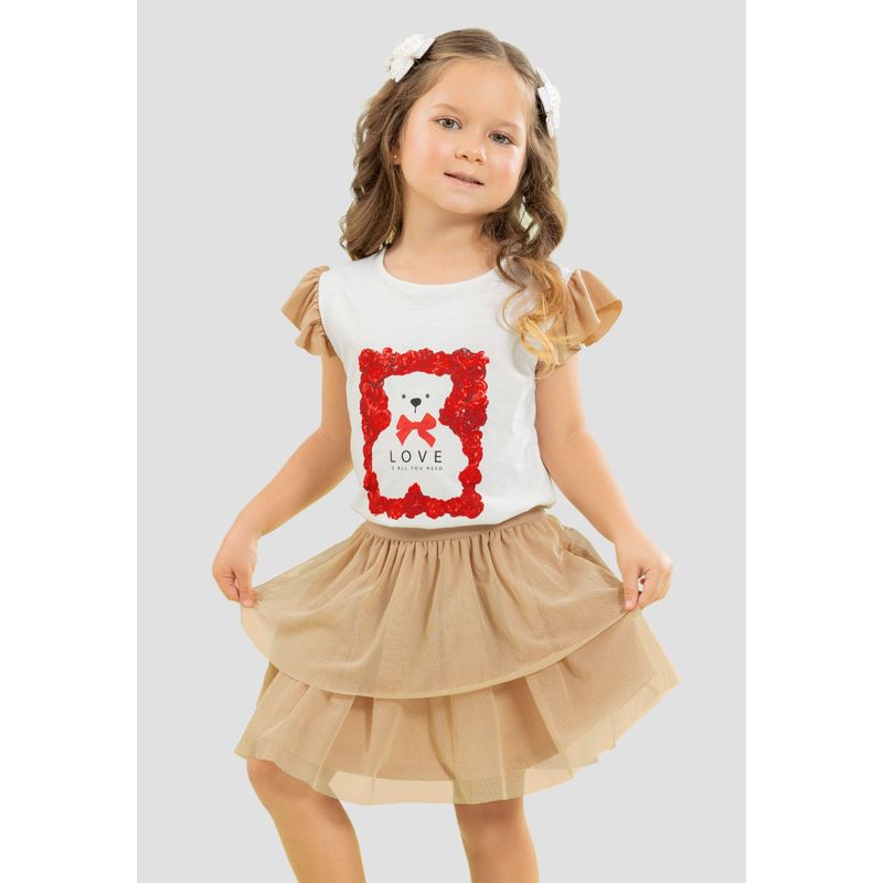 Conjunto Infantil Femenino Beige Mp 104548
