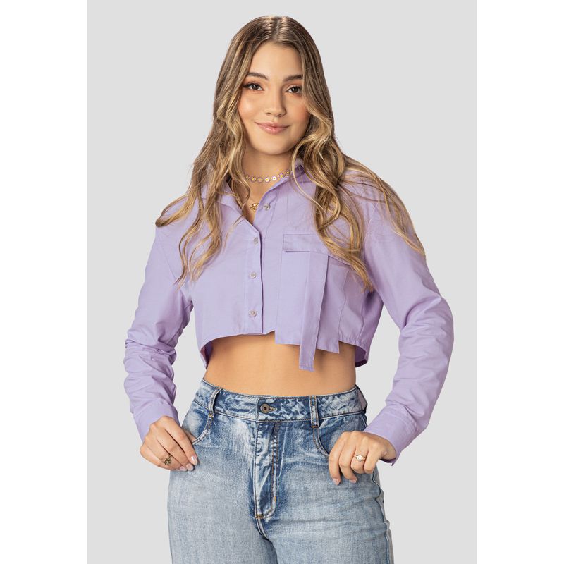 Camisa Mujer Lila Atypical 102217