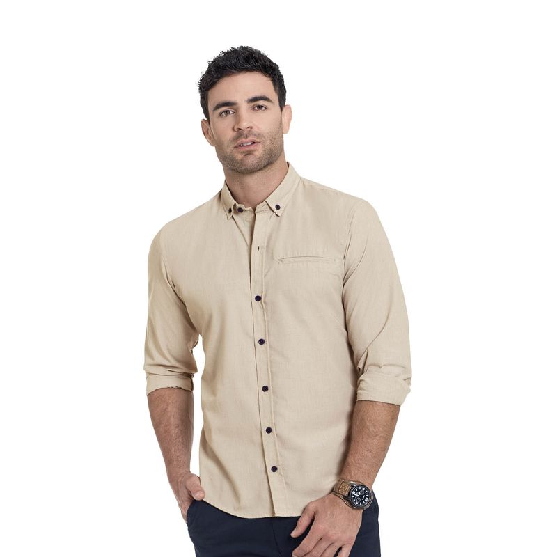 Camisa Adulto Masculino Caqui MP