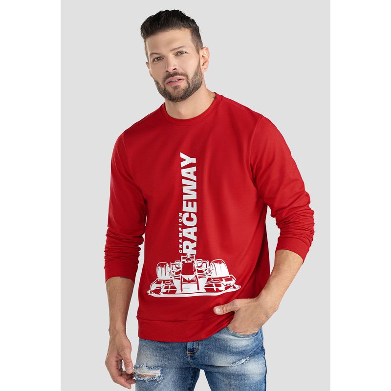 Buzo Hombre Rojo Mp 100120