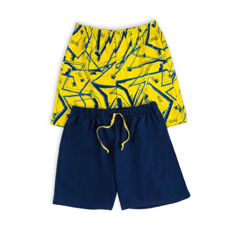 Bermuda Paq X2 Infantil Masculino Multicolor Mp 5672