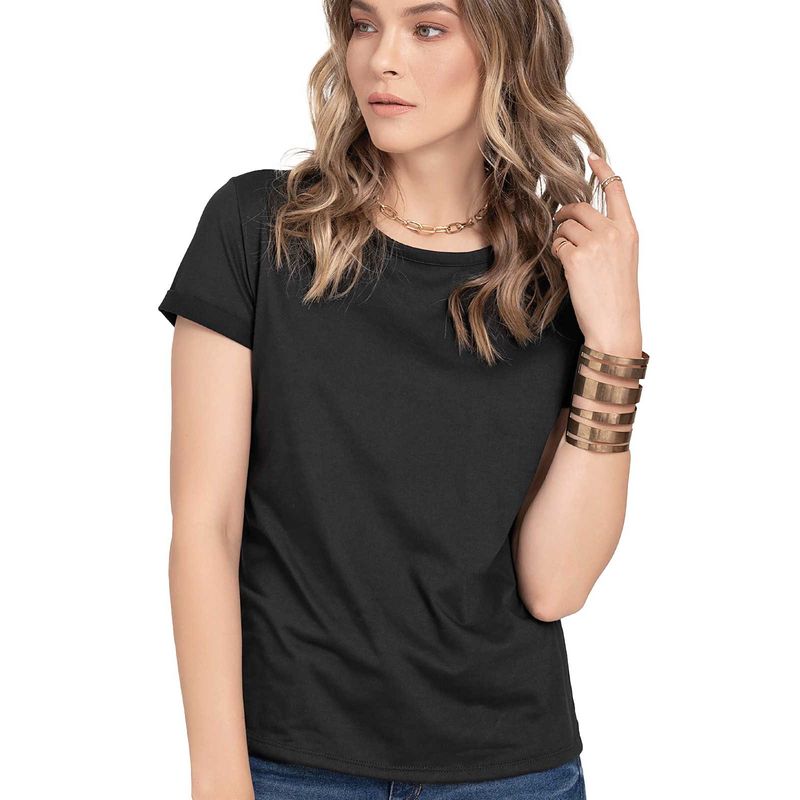 Camiseta Mujer Negro Rutta 77403