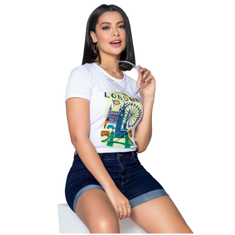 Camiseta Mujer Blanco Mp 9405
