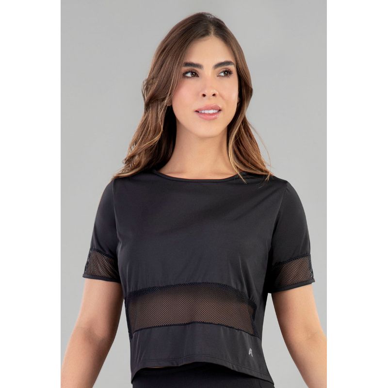 Camiseta Mujer Negro FI Fia513001